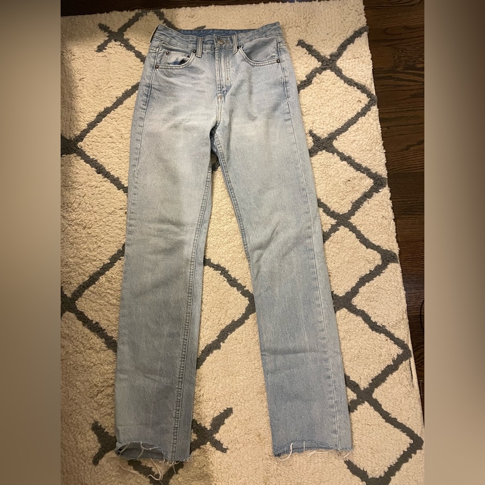 Gianni bini high waisted straight leg jeans